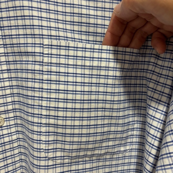 Lands' End white and blue button down shirt size 2XL Tall - Picture 5 of 14